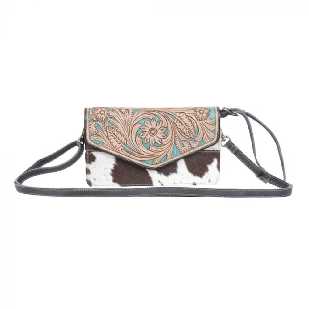 NWT Pelagic Cowhide and Tooled Convertible Wallet